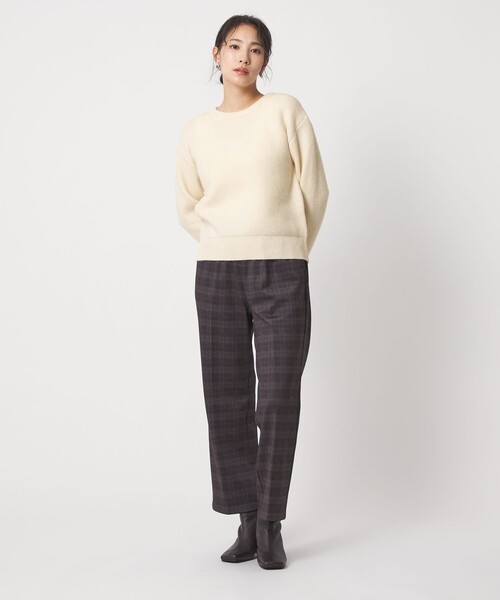 A DAY IN THE LIFE UNITED ARROWS（アデイインザライフユナイテッドアローズ）の「フォックス アンゴラブレンド ニット ＜A DAY IN THE LIFE＞（ニット/セーター・レディース・モカ/ダークグレー/オフホワイト・FREE）」の14枚目の写真