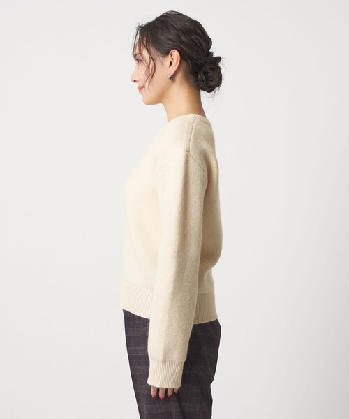 A DAY IN THE LIFE UNITED ARROWS（アデイインザライフユナイテッドアローズ）の「フォックス アンゴラブレンド ニット ＜A DAY IN THE LIFE＞（ニット/セーター・レディース・モカ/ダークグレー/オフホワイト・FREE）」の16枚目の写真