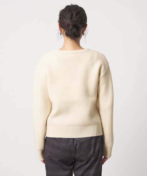 A DAY IN THE LIFE UNITED ARROWS（アデイインザライフユナイテッドアローズ）の「フォックス アンゴラブレンド ニット ＜A DAY IN THE LIFE＞（ニット/セーター・レディース・モカ/ダークグレー/オフホワイト・FREE）」の17枚目の写真