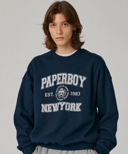 PAPERBOY（ペーパーボーイ）の「ニューヨークアーチスウェットシャツ-ネイビー（スウェット・レディース・その他・LARGE/MEDIUM/SMALL/X-LARGE）」の2枚目の写真