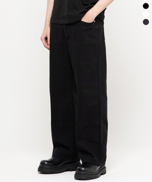 CHAMBROS（チャンブロス）の「ノンフェイドベーシックセミワイドコットンデニムパンツ[ブラック]（その他パンツ）」