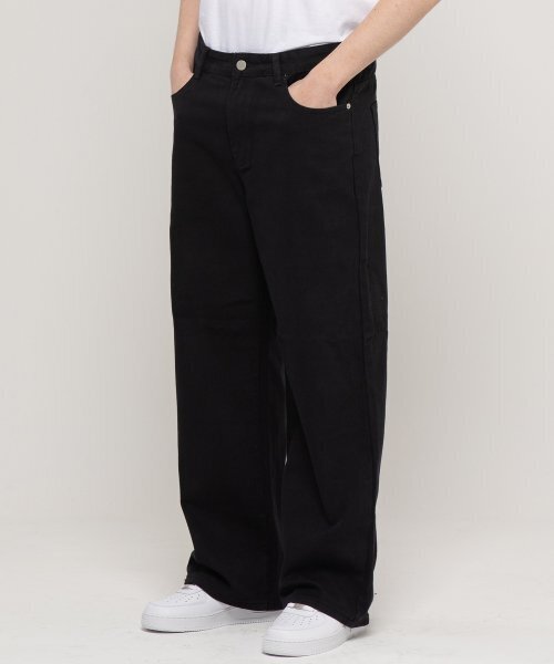 CHAMBROS（チャンブロス）の「ノンフェイドベーシックセミワイドコットンデニムパンツ[ブラック]（その他パンツ・メンズ・その他・LARGE/MEDIUM/X-LARGE）」の2枚目の写真