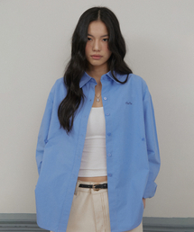 Two-Way Button Shirt - Blue