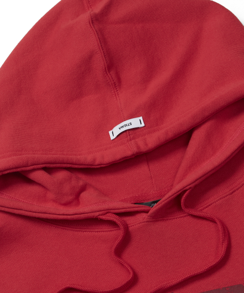 STIGMA(スティグマ)の「PAINT HOODIE RED(パーカー・メンズ・その他・MEDIUM/LARGE/X-LARGE)」の4枚目の写真
