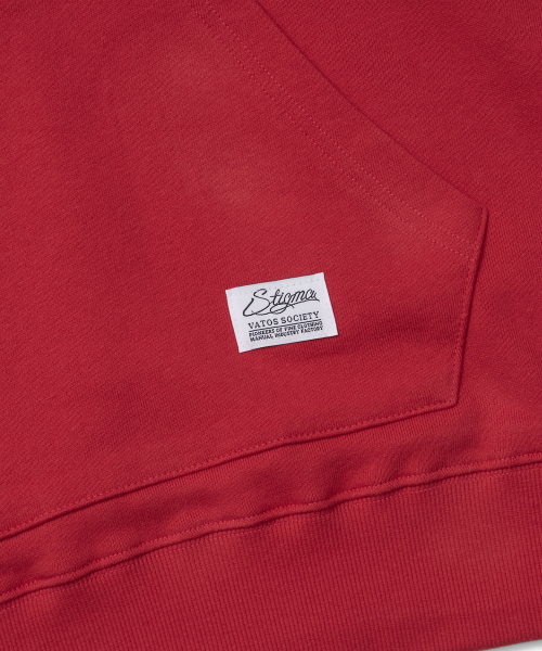 STIGMA(スティグマ)の「PAINT HOODIE RED(パーカー・メンズ・その他・MEDIUM/LARGE/X-LARGE)」の7枚目の写真
