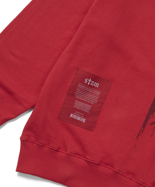 STIGMA(スティグマ)の「PAINT HOODIE RED(パーカー・メンズ・その他・MEDIUM/LARGE/X-LARGE)」の9枚目の写真