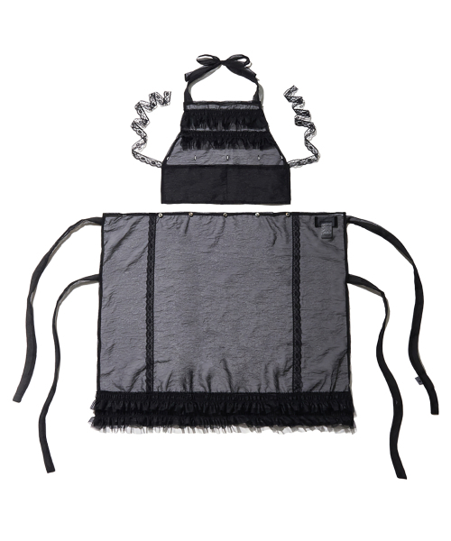 PIECEMAKER(ピースメーカー)の「TS 3WAY SHEER APRON (BLACK)(ワンピース・レディース・その他・FREE)」の5枚目の写真
