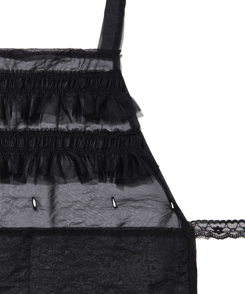 PIECEMAKER(ピースメーカー)の「TS 3WAY SHEER APRON (BLACK)(ワンピース・レディース・その他・FREE)」の7枚目の写真