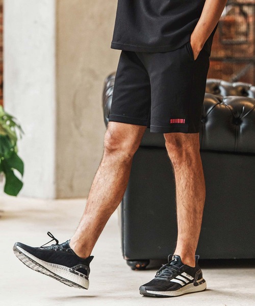 felkod(フィルコッド)の「mp14433-Barcode Embroidery Cardboard Knit Short Pants ショートパンツ(F26S230)(その他パンツ・メンズ・ホワイト/ブラック/グリーン・S/M/L/XL)」の2枚目の写真