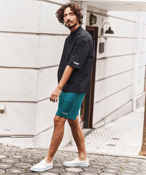 felkod(フィルコッド)の「mp14433-Barcode Embroidery Cardboard Knit Short Pants ショートパンツ(F26S230)(その他パンツ・メンズ・ホワイト/ブラック/グリーン・S/M/L/XL)」の7枚目の写真
