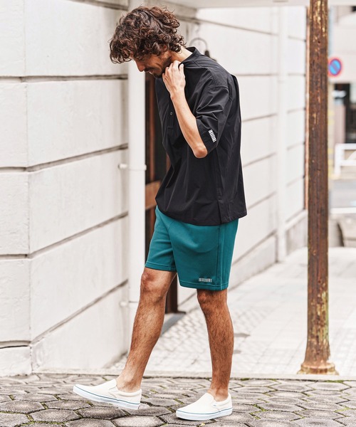 felkod(フィルコッド)の「mp14433-Barcode Embroidery Cardboard Knit Short Pants ショートパンツ(F26S230)(その他パンツ・メンズ・ホワイト/ブラック/グリーン・S/M/L/XL)」の9枚目の写真