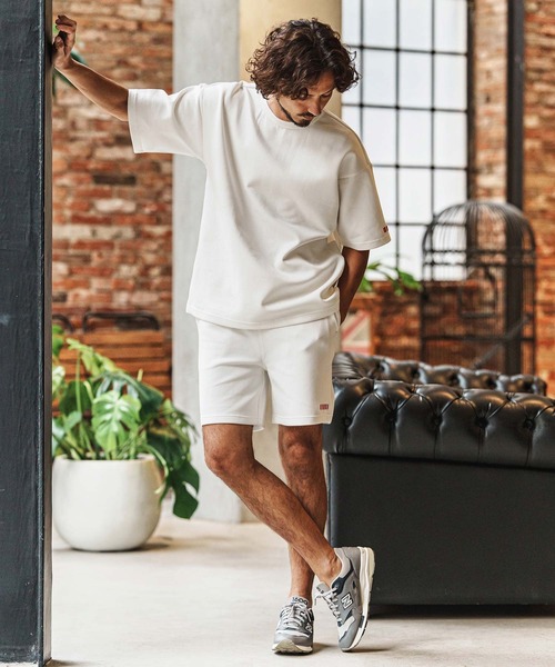 felkod(フィルコッド)の「mp14433-Barcode Embroidery Cardboard Knit Short Pants ショートパンツ(F26S230)(その他パンツ・メンズ・ホワイト/ブラック/グリーン・S/M/L/XL)」の15枚目の写真