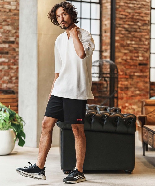 felkod(フィルコッド)の「mp14433-Barcode Embroidery Cardboard Knit Short Pants ショートパンツ(F26S230)(その他パンツ・メンズ・ホワイト/ブラック/グリーン・S/M/L/XL)」の20枚目の写真