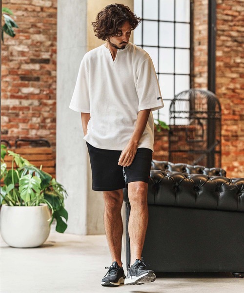 felkod(フィルコッド)の「mp14433-Barcode Embroidery Cardboard Knit Short Pants ショートパンツ(F26S230)(その他パンツ・メンズ・ホワイト/ブラック/グリーン・S/M/L/XL)」の21枚目の写真