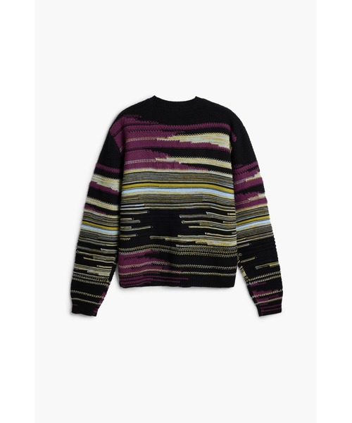 Desigual(デシグアル)の「ボーダー カーディガン セーター / グラデーション(ニット/セーター・メンズ・レッド・M/XL/S/L)」の2枚目の写真