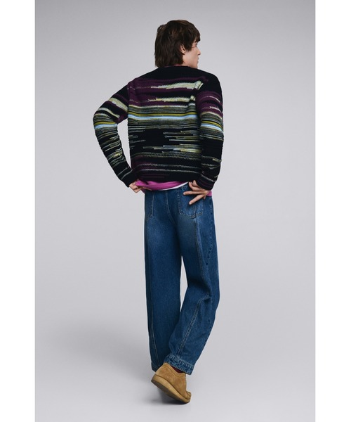 Desigual(デシグアル)の「ボーダー カーディガン セーター / グラデーション(ニット/セーター・メンズ・レッド・M/XL/S/L)」の6枚目の写真