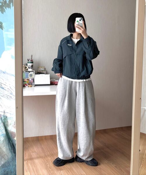 GRAYBLVD（グレイブラバット）の「バスツ パイピング ウィンドブレーカー (ブルーグリーン)（ナイロンジャケット・レディース・その他・MEDIUM/LARGE）」の7枚目の写真