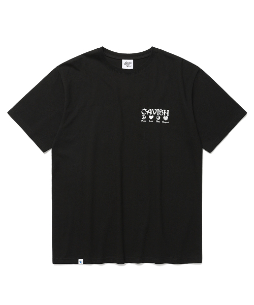 Cavish(カビシ)の「PLUR SS TEE BLACK(CV2BMMT515A)(Tシャツ/カットソー・レディース・ブラック・SMALL/MEDIUM/LARGE/X-LARGE)」の3枚目の写真