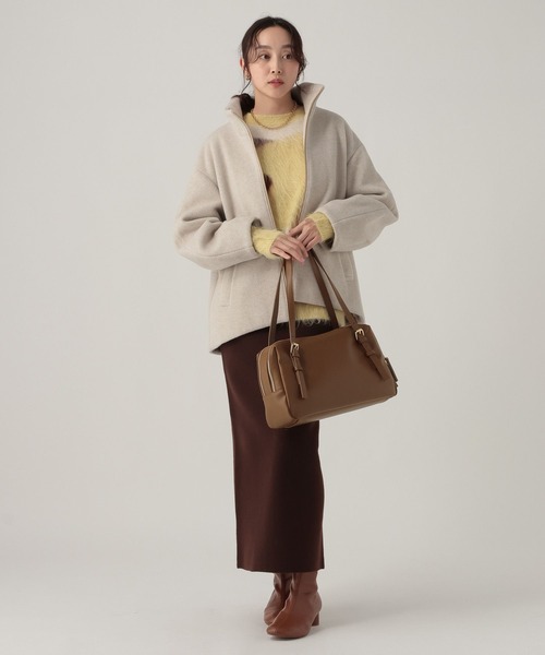 Elura（エルーラ）の「ダブルファスナーボストン/633012（ボストンバッグ・レディース・ブラウン/ブラック/キャメル・FREE）」の16枚目の写真