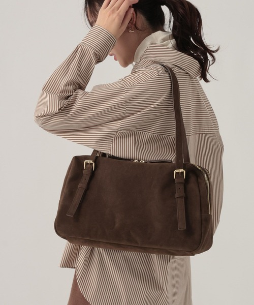 Elura（エルーラ）の「ダブルファスナーボストン/633012（ボストンバッグ・レディース・ブラウン/ブラック/キャメル・FREE）」の17枚目の写真