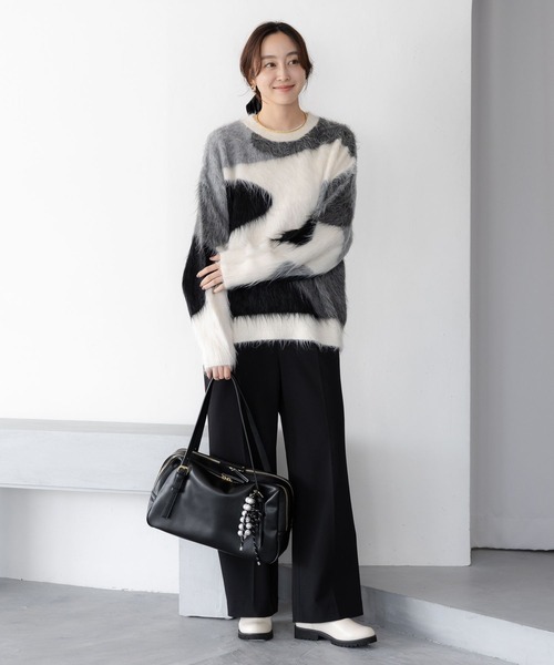 Elura（エルーラ）の「ダブルファスナーボストン/633012（ボストンバッグ・レディース・ブラウン/ブラック/キャメル・FREE）」の6枚目の写真