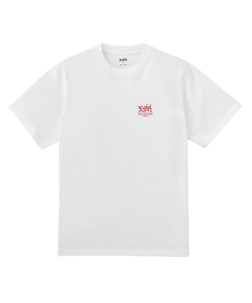 X-girl(エックスガール)の「NOISE LOGO S/S TEE(Tシャツ/カットソー・レディース・ホワイト/ブラック/ブルー・S/M/L/XL)」の10枚目の写真