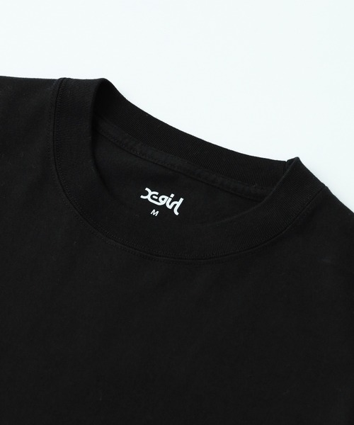 X-girl(エックスガール)の「NOISE LOGO S/S TEE(Tシャツ/カットソー・レディース・ホワイト/ブラック/ブルー・S/M/L/XL)」の12枚目の写真