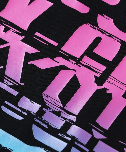 X-girl(エックスガール)の「NOISE LOGO S/S TEE(Tシャツ/カットソー・レディース・ホワイト/ブラック/ブルー・S/M/L/XL)」の16枚目の写真