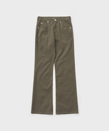w. Light Corduroy Bootcut Pants (Olive Gray)