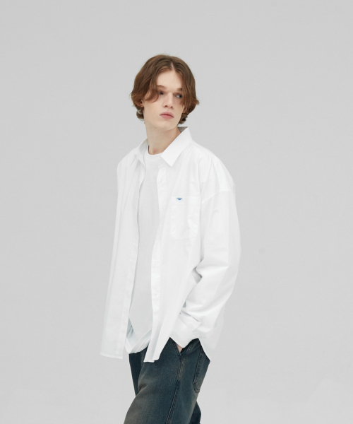 STENDS（ステンズ）の「[M~4XL] フローコットンシャツ_ホワイト（シャツ/ブラウス・メンズ・その他・XXXX-LARGE/MEDIUM/LARGE/X-LARGE/XX-LARGE/XXX-LARGE）」の4枚目の写真