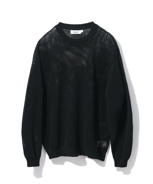 CORD(コード)の「ウィーブスカシニット_BK(ニット/セーター・メンズ・その他・MEDIUM/LARGE)」の1枚目の写真