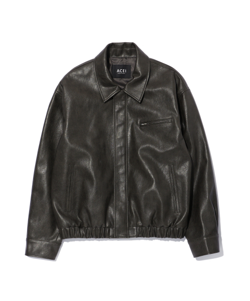Zip-up jacket dark brown (unisex)