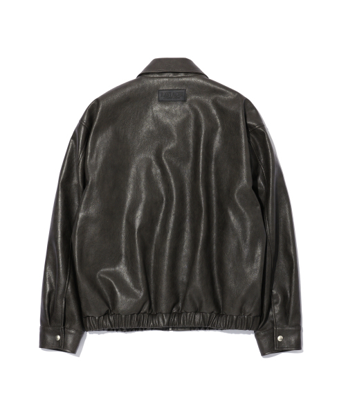 ACEI（アセイ）の「ジップアップジャケット ダークブラウン（男女共用）（ライダースジャケット・メンズ・ブラウン・MEDIUM/LARGE）」の2枚目の写真