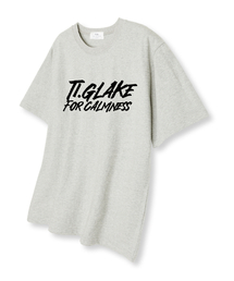 フロントロゴオーバーサイズ半袖Tシャツオートミール