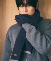 WEDNESDAY OASIS（ウェンズデーオアシス）の「ツートンハチニットマフラー_NAVY(WC25-KN88)（マフラー）」