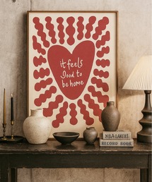 NOLITA LABORATORY（ノリータラボラトリー）の「【 NOLITA / ノリータ 】フレームレス 北欧モダン アートポスター ハート 抽象デザイン リビング 玄関 寝室 壁掛け キャンバスアート（ポスター/アート）」