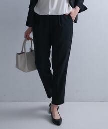 UNTITLED | 【洗えるスーツ/ストレッチ性/後ろウエストゴム】テーパードパンツ(その他パンツ)