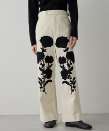 コード刺繍パンツ