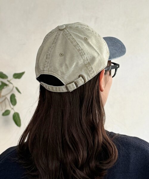 UNIVERSAL OVERALL（ユニバーサルオーバーオール）の「ピグメントロゴキャップ（キャップ・レディース・ブラック/アイボリー/レッド/ブラウン・FREE）」の8枚目の写真