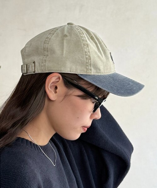 UNIVERSAL OVERALL（ユニバーサルオーバーオール）の「ピグメントロゴキャップ（キャップ・レディース・ブラック/アイボリー/レッド/ブラウン・FREE）」の9枚目の写真