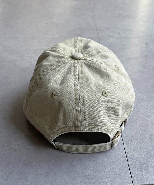 UNIVERSAL OVERALL（ユニバーサルオーバーオール）の「ピグメントロゴキャップ（キャップ・レディース・ブラック/アイボリー/レッド/ブラウン・FREE）」の12枚目の写真