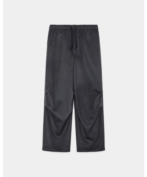 markaware（マーカウェア）の「【markaware/marka】ウールシルクビーバー / ニータックパンツ / KNEE TUCK PANTS（その他パンツ・メンズ・ブラック/グレー・1/2）」の6枚目の写真