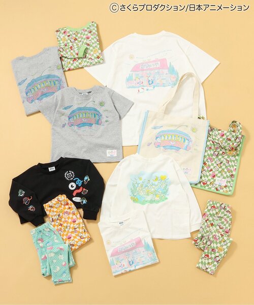 リンク】ちびまる子ちゃんコラボ グラフィックTシャツ(大人サイズ)（T