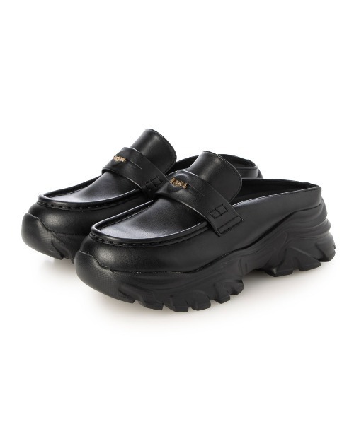 EVOL(イーボル)の「【S-LLサイズ展開・軽量】スニーカーソールローファーミュール JA5939(ローファー・レディース・ブラック/アイボリー・S/M/L/LL)」の11枚目の写真