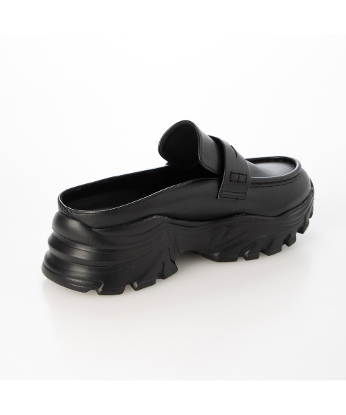 EVOL(イーボル)の「【S-LLサイズ展開・軽量】スニーカーソールローファーミュール JA5939(ローファー・レディース・ブラック/アイボリー・S/M/L/LL)」の13枚目の写真