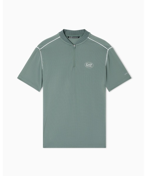 EMPORIO ARMANI EA7(エンポリオアルマーニイーエーセブン)の「<オンライン限定>【エンポリオ アルマーニ EA7】Tennis Pro Tシャツ VENTUS7テクニカルファブリック(Tシャツ/カットソー・メンズ・ホワイト/モスグリーン・MEDIUM/SMALL/X-LARGE/XX-LARGE/LARGE/X-SMALL)」の3枚目の写真