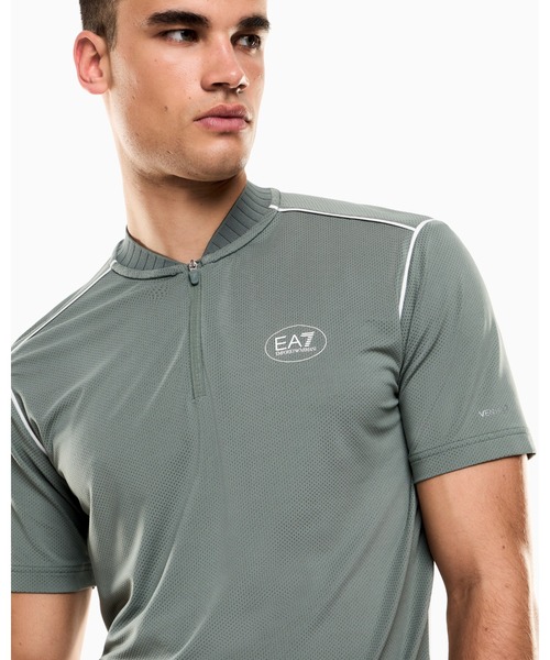 EMPORIO ARMANI EA7(エンポリオアルマーニイーエーセブン)の「<オンライン限定>【エンポリオ アルマーニ EA7】Tennis Pro Tシャツ VENTUS7テクニカルファブリック(Tシャツ/カットソー・メンズ・ホワイト/モスグリーン・MEDIUM/SMALL/X-LARGE/XX-LARGE/LARGE/X-SMALL)」の5枚目の写真