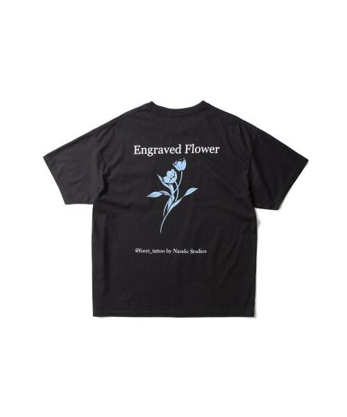 AMFEAST(アンフィースト)の「ENGRAVED FLOWERS HALF SLEEVES T SHIRTS Black(Tシャツ/カットソー・メンズ・その他・MEDIUM/LARGE/X-LARGE)」の1枚目の写真