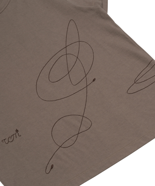 THECOLDESTMOMENT(ザコールデストモーメント)の「(w) TCM stitch side henley neck T (brown)(Tシャツ/カットソー・レディース・その他・ONE SIZE)」の4枚目の写真