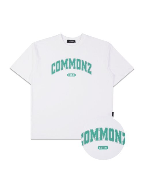 COMMONZ(コモンズ)の「エッセンシャルアーチロゴ半袖Tシャツ_ホワイト(Tシャツ/カットソー・レディース・その他・1/2)」の1枚目の写真